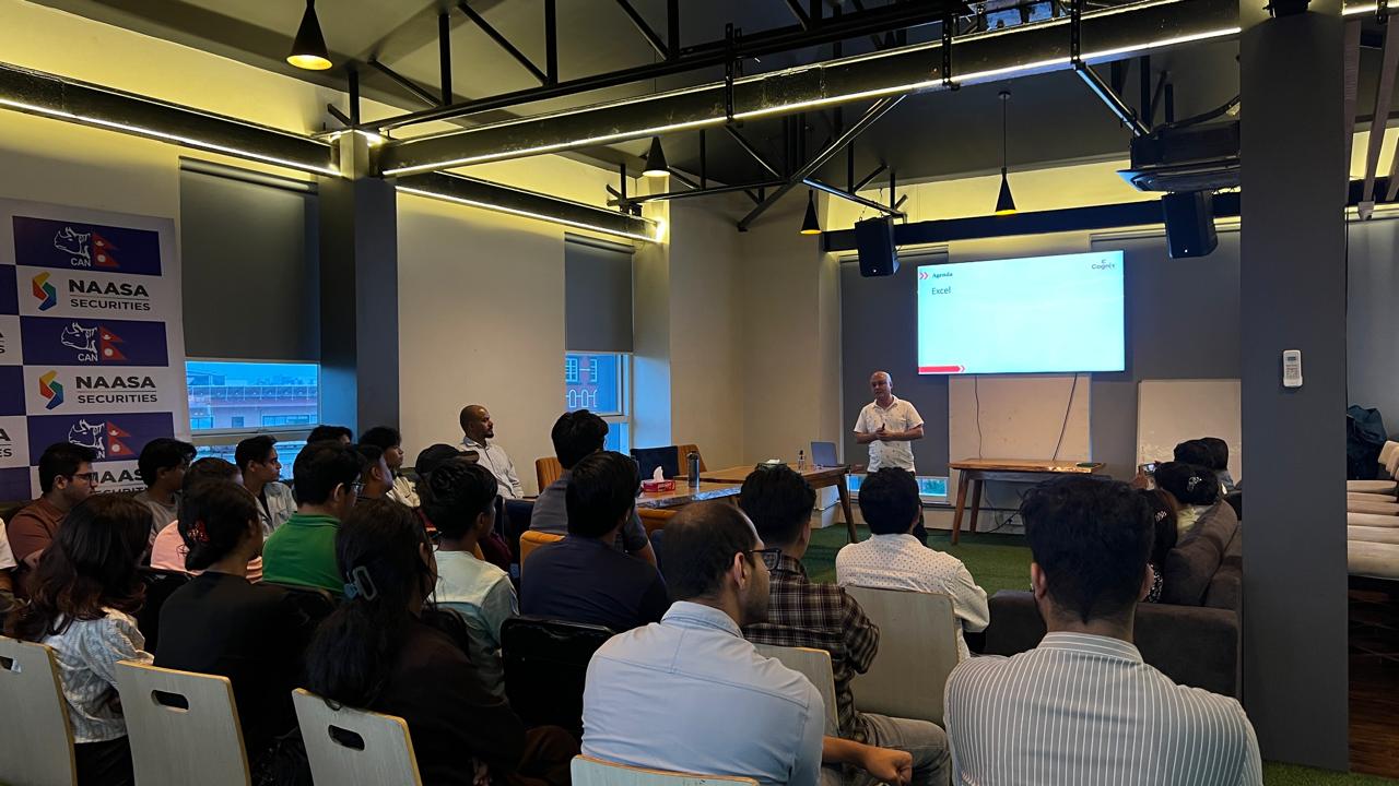 Team gathering for All Hands session